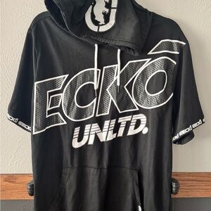 Ecko Unlimited Black Graphic Hoodie